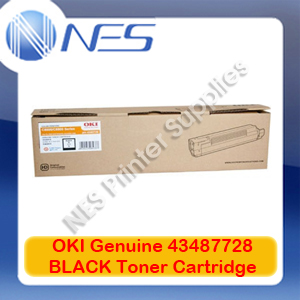 OKI Genuine 43487728 BLACK Toner Cartridge for C8600/C8800 (6K)